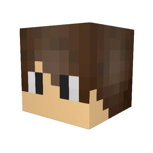 Lucifer654 Minecraft avatar head, 3D render