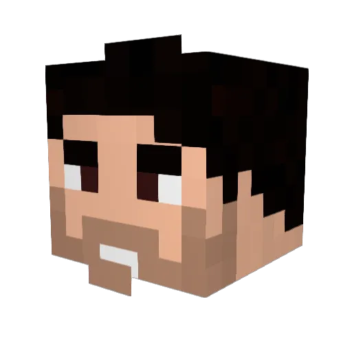 Lucifer78 Minecraft avatar head, 3D render