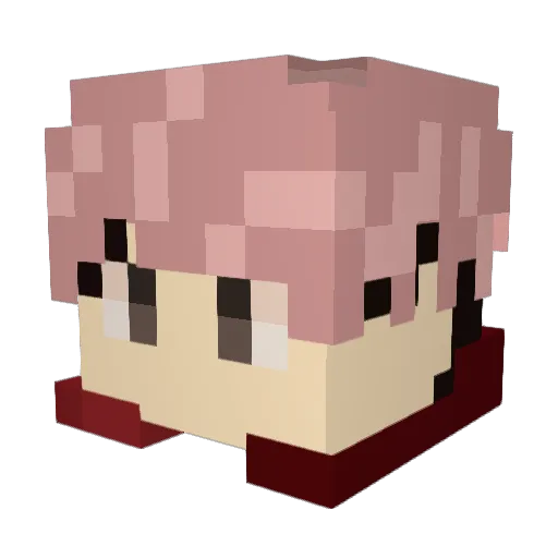 Lucifer8412 Minecraft avatar head, 3D render
