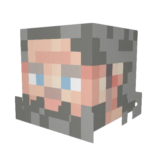 LuciferDevil588 Minecraft avatar head, 3D render