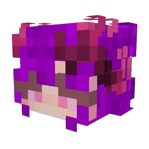 LuciferIsAPunk Minecraft avatar head, 3D render