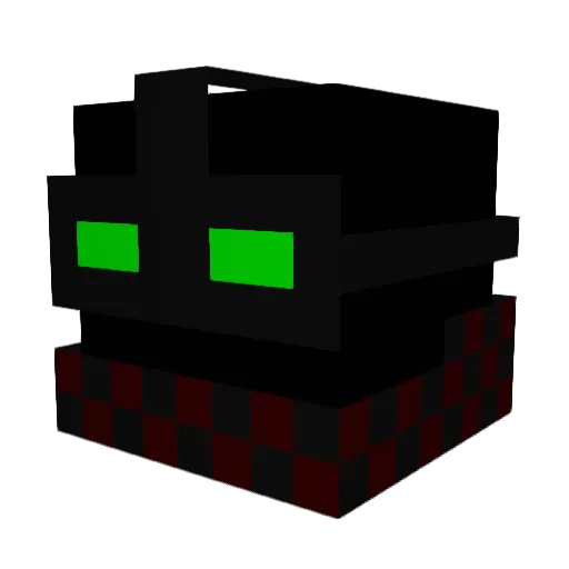 LuciferLaF Minecraft avatar head, 3D render