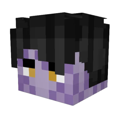 Lucifer_Devil_10 Minecraft avatar head, 3D render