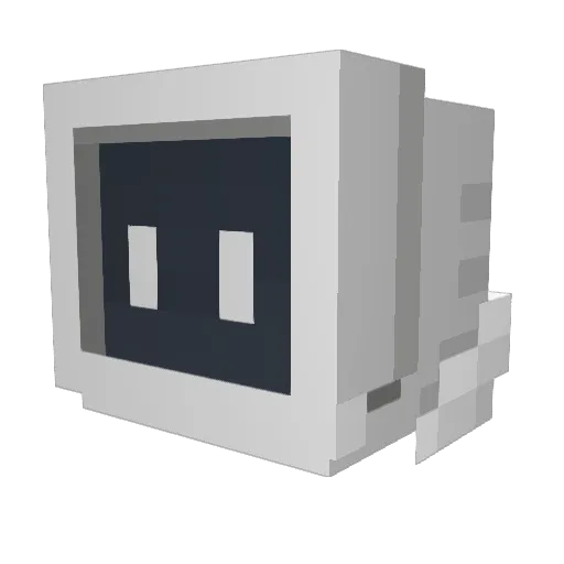 Lucifer_H Minecraft avatar head, 3D render