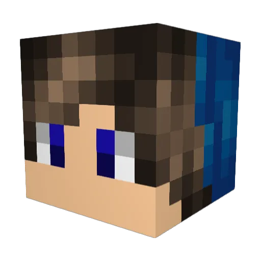 Lucifer_Le_Vrai_ Minecraft avatar head, 3D render