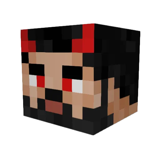 Lucifers_devil Minecraft avatar head, 3D render