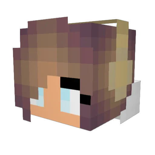 Luciferswan Minecraft avatar head, 3D render