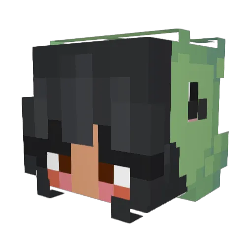LucifrLovesU Minecraft avatar head, 3D render