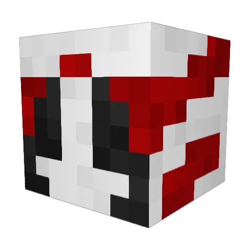 Lucihaa Minecraft avatar head, 3D render
