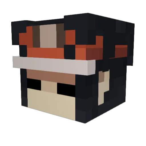 Luciiel_ Minecraft avatar head, 3D render