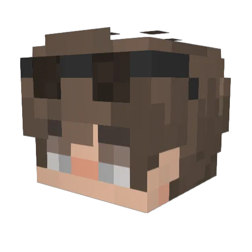 LucikDeath Minecraft avatar head, 3D render