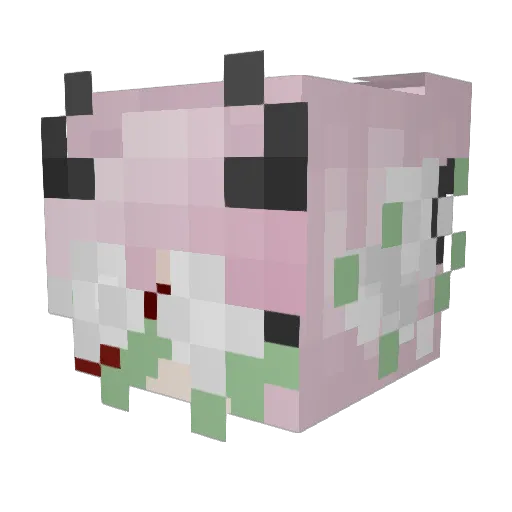 LucinaPlayz Minecraft avatar head, 3D render