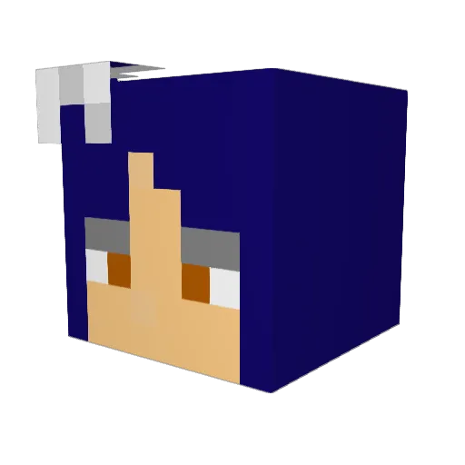 LucineEvaline Minecraft avatar head, 3D render