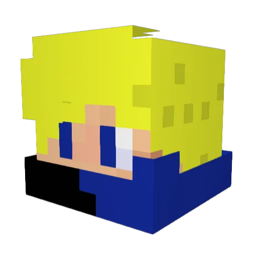 LucioGamer888 Minecraft avatar head, 3D render