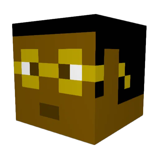 Lucio_101 Minecraft avatar head, 3D render