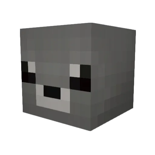 Luciole05 Minecraft avatar head, 3D render