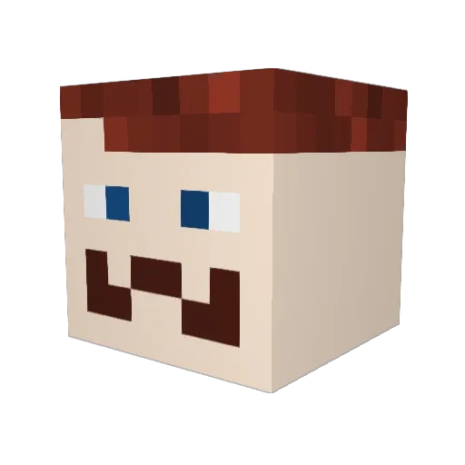 LuciousLuce Minecraft avatar head, 3D render