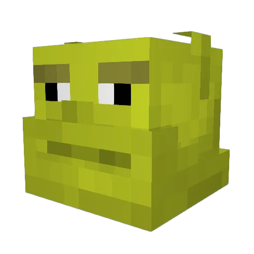 Luciovic Minecraft avatar head, 3D render