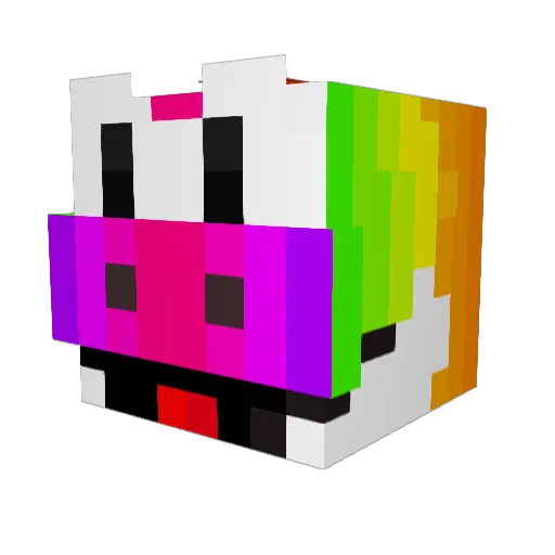 Lucipaz Minecraft avatar head, 3D render