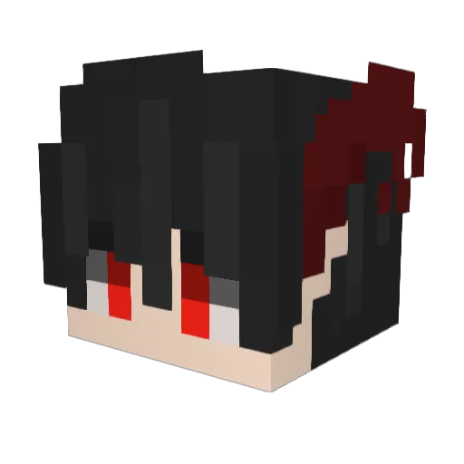 Lucius70 Minecraft avatar head, 3D render