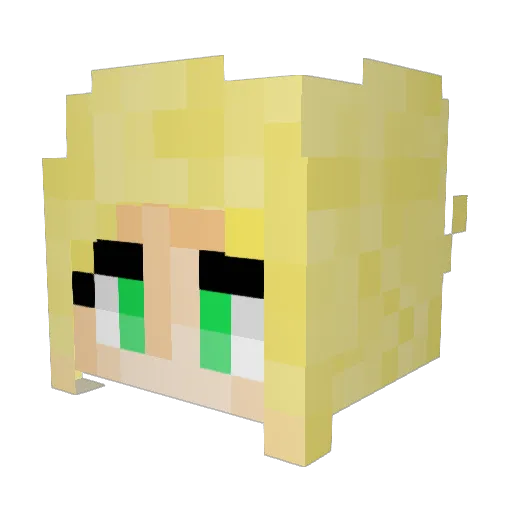 Lucius_Blaze Minecraft avatar head, 3D render