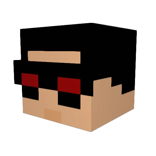 Lucius_VI Minecraft avatar head, 3D render