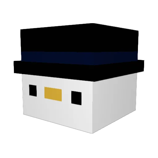 Luck160 Minecraft avatar head, 3D render