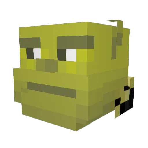 Luck1tas Minecraft avatar head, 3D render