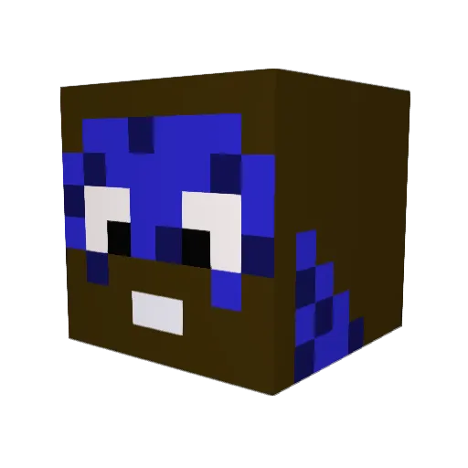 Luck242 Minecraft avatar head, 3D render