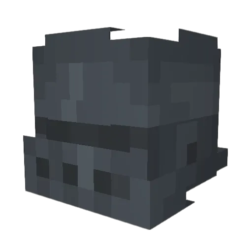 LuckCrusader Minecraft avatar head, 3D render