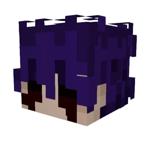LuckIc44556 Minecraft avatar head, 3D render