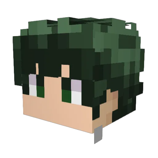 LuckLife_ Minecraft avatar head, 3D render