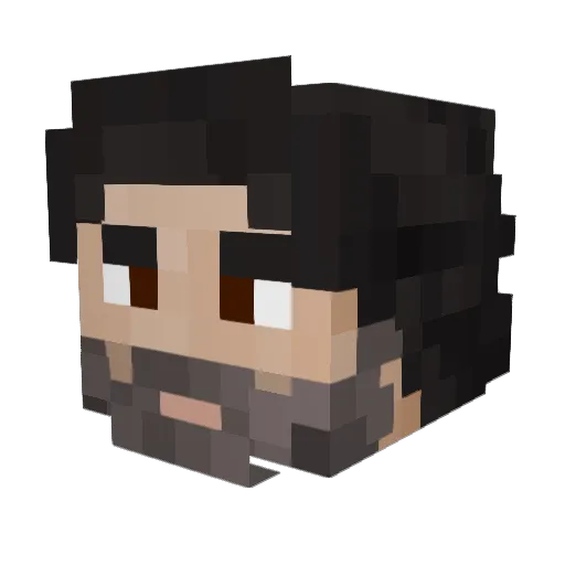 LuckSham Minecraft avatar head, 3D render