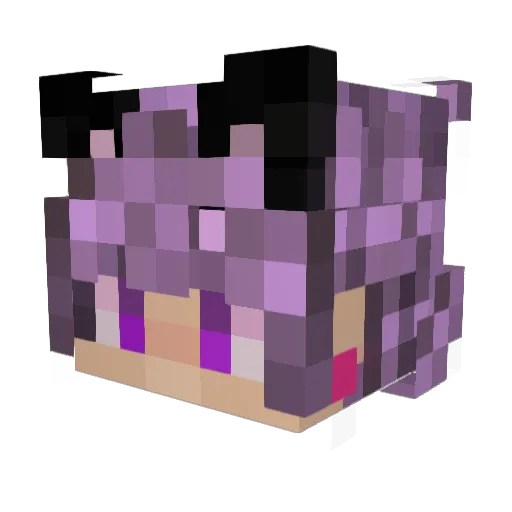 Luck_Lucid Minecraft avatar head, 3D render