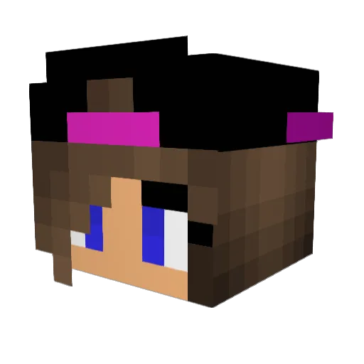 Lucka105 Minecraft avatar head, 3D render