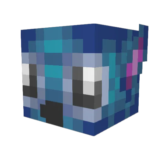 LuckasLuck Minecraft avatar head, 3D render