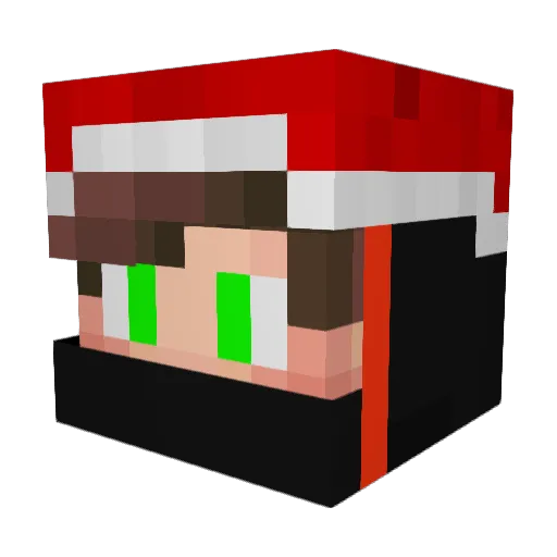 Lucke_02 Minecraft avatar head, 3D render