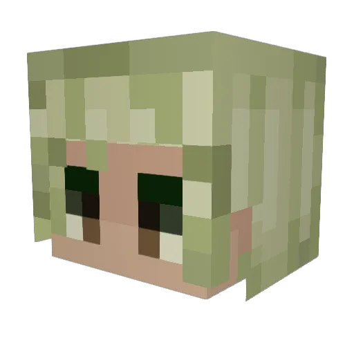 LuckeeeR Minecraft avatar head, 3D render