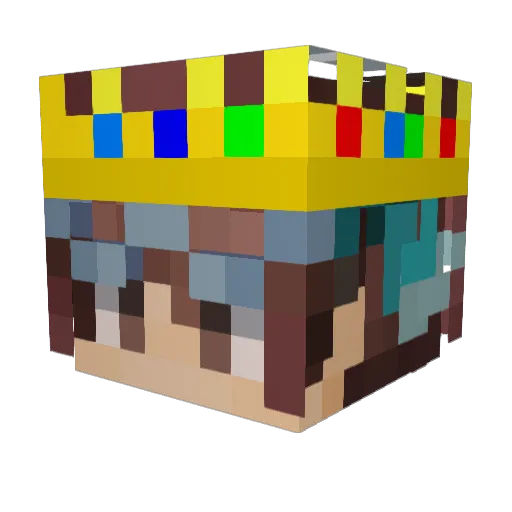 LuckeyC21 Minecraft avatar head, 3D render