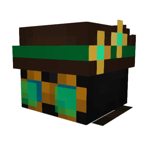 Luckfiel Minecraft avatar head, 3D render