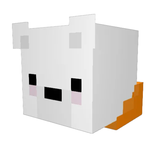 Luckie212 Minecraft avatar head, 3D render