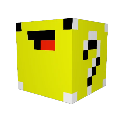LuckieYT Minecraft avatar head, 3D render
