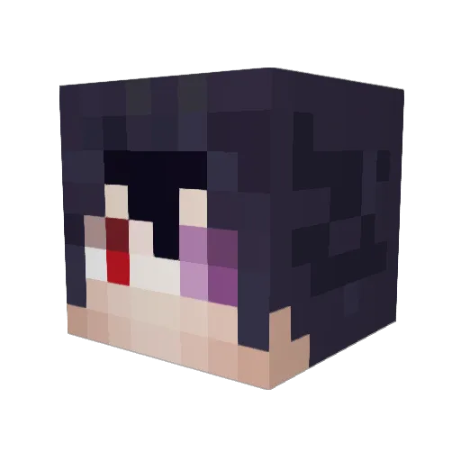 LuckierMite229 Minecraft avatar head, 3D render