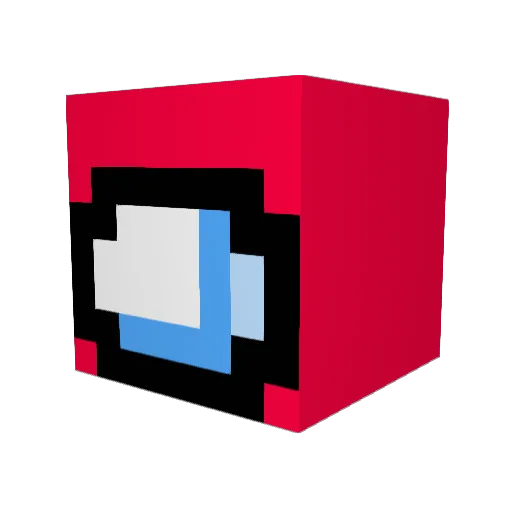 Luckmannn Minecraft avatar head, 3D render