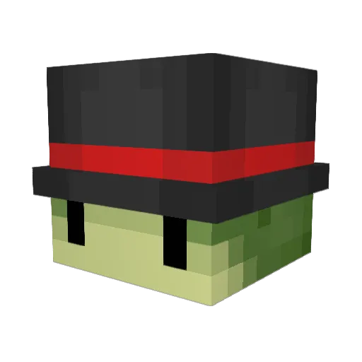 Luckwe Minecraft avatar head, 3D render