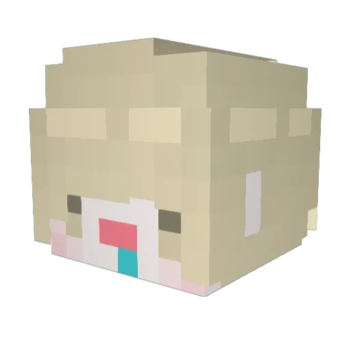 Lucky2003092 Minecraft avatar head, 3D render