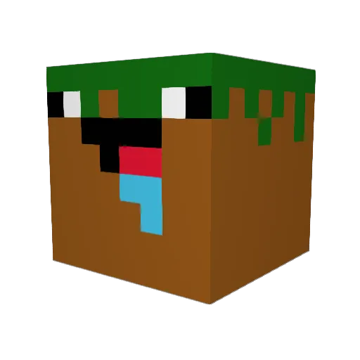 LuckyAdas Minecraft avatar head, 3D render