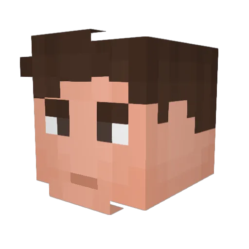 LuckyBeast101 Minecraft avatar head, 3D render