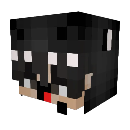 LuckyBlazer13 Minecraft avatar head, 3D render