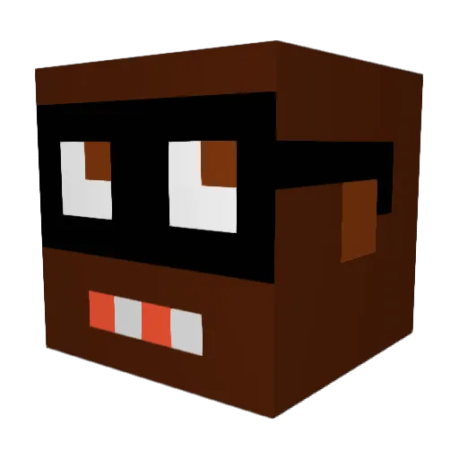 LuckyCharms003 Minecraft avatar head, 3D render